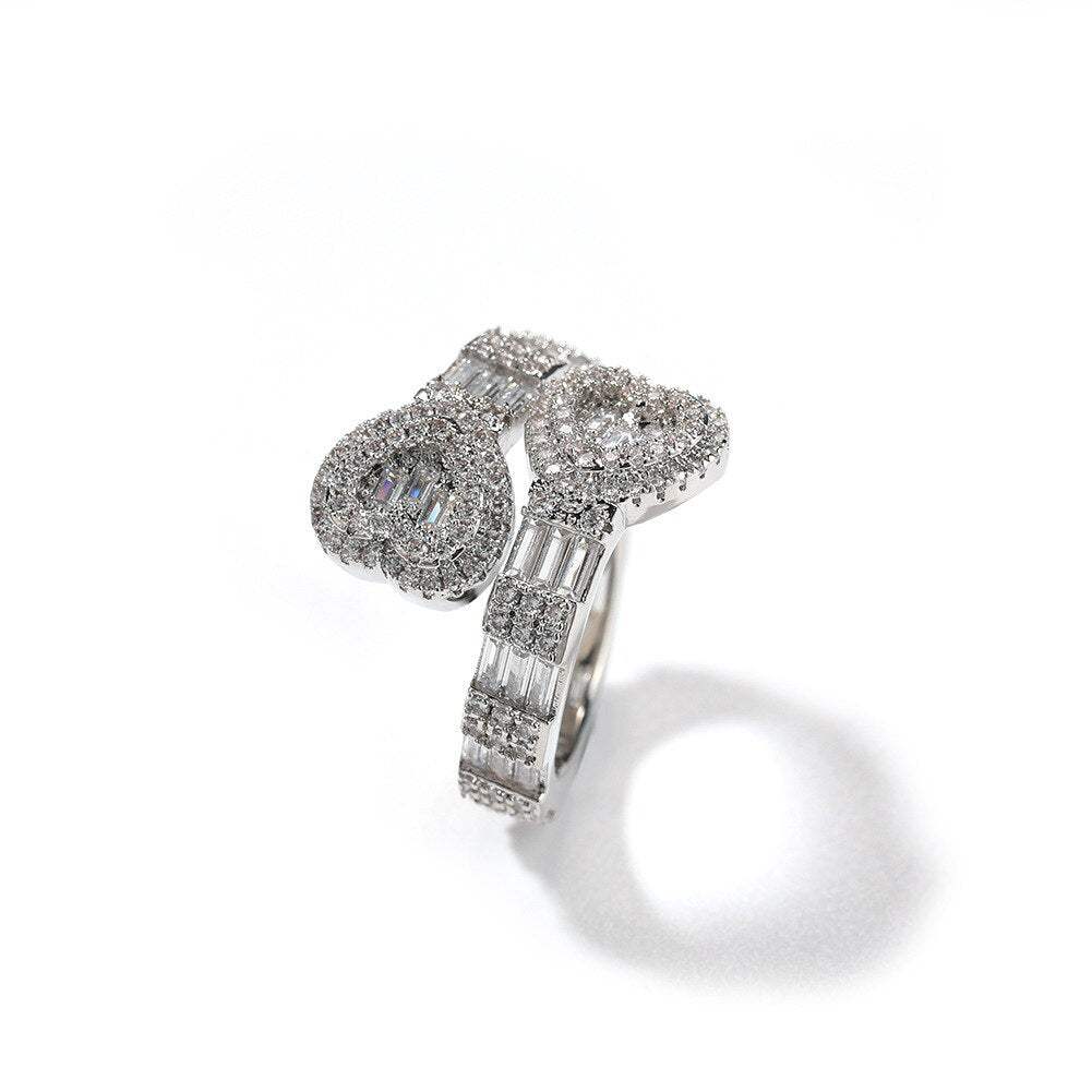 Beautiful Iced Out Rings for Women | Heart Ring