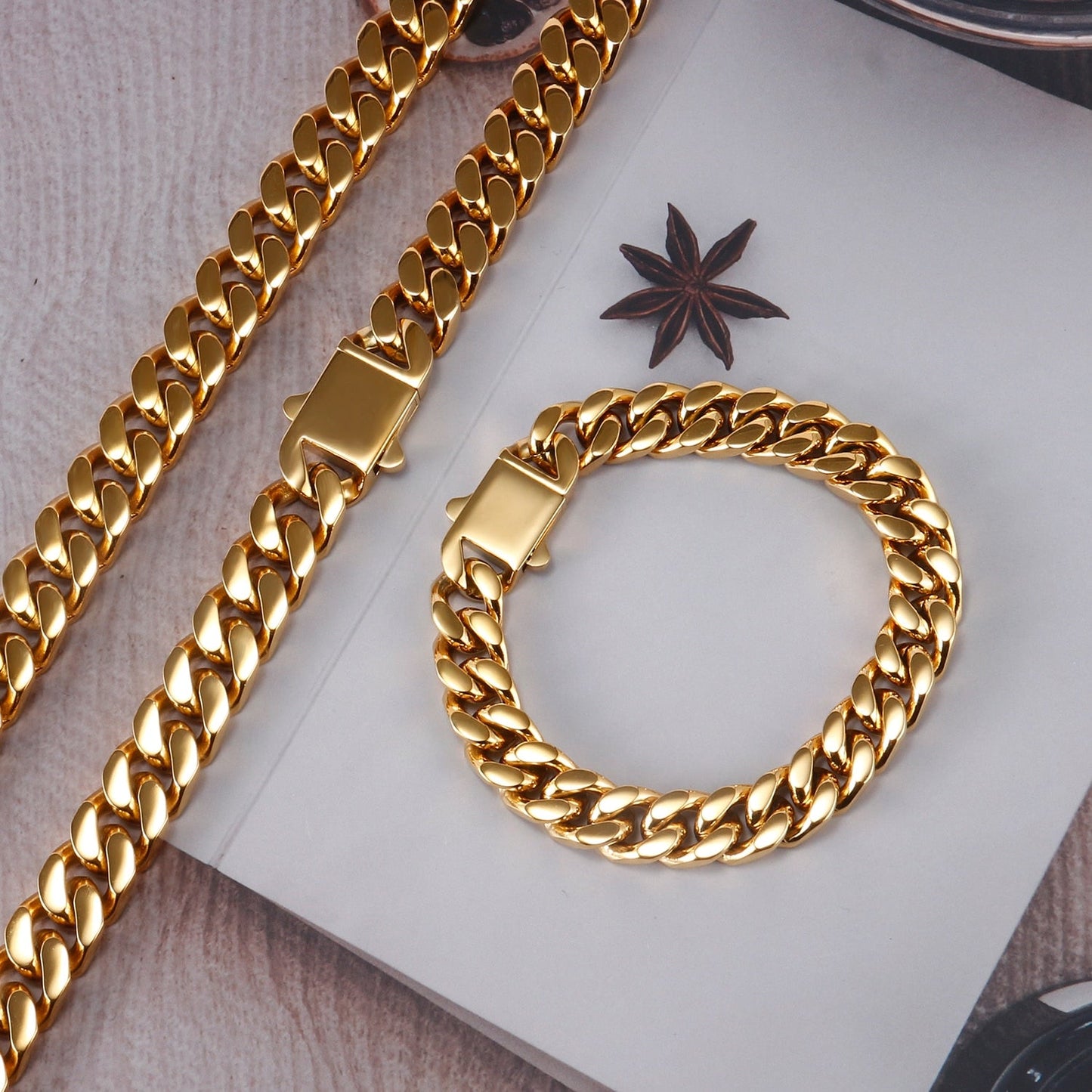 5mm - 18mm | No Fade - Waterproof | Cuban Link Chain | 316L Stainless Steel Cuban Link Chain and Bracelet