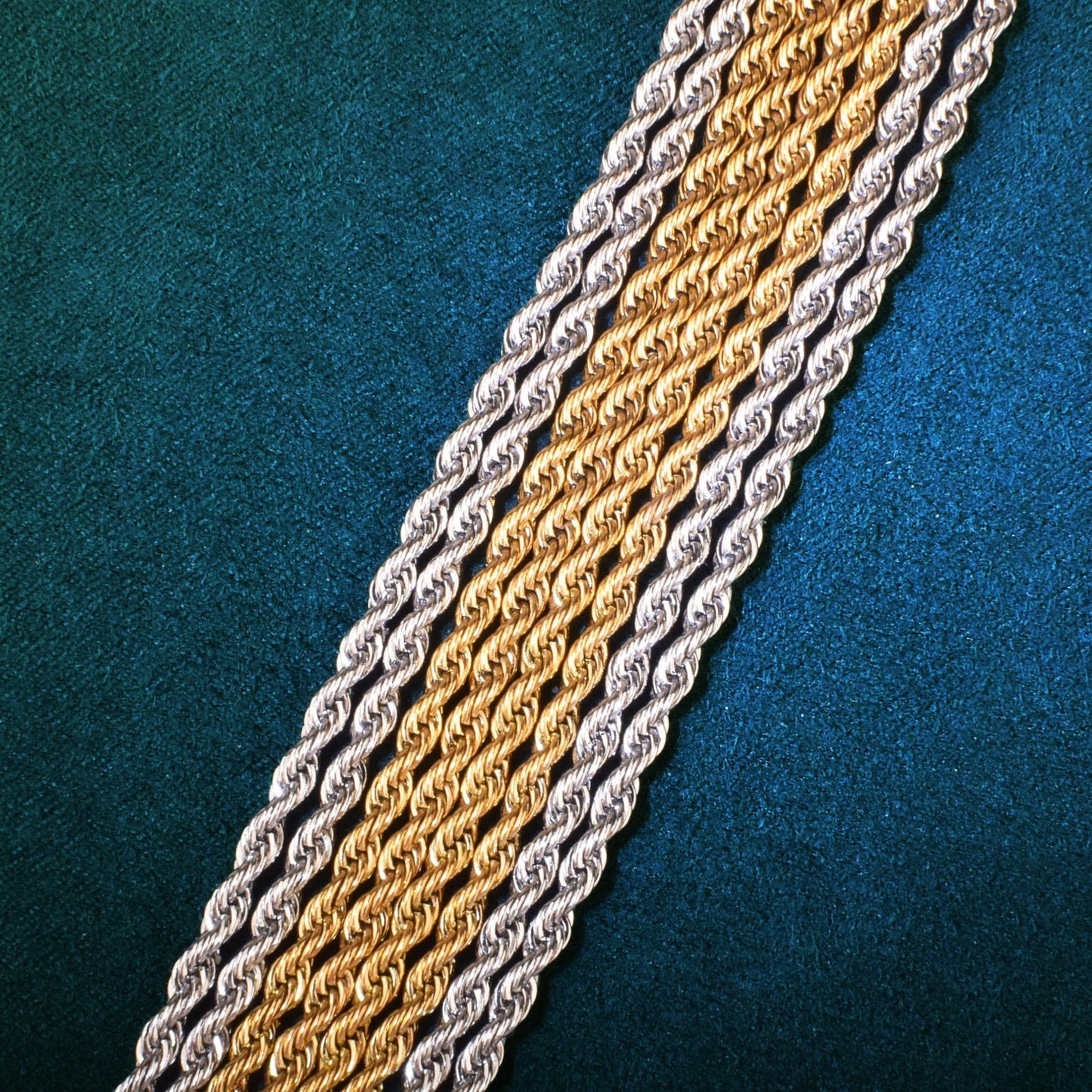 3mm Rope Chain | Black Rope Necklaces | Rope Chains