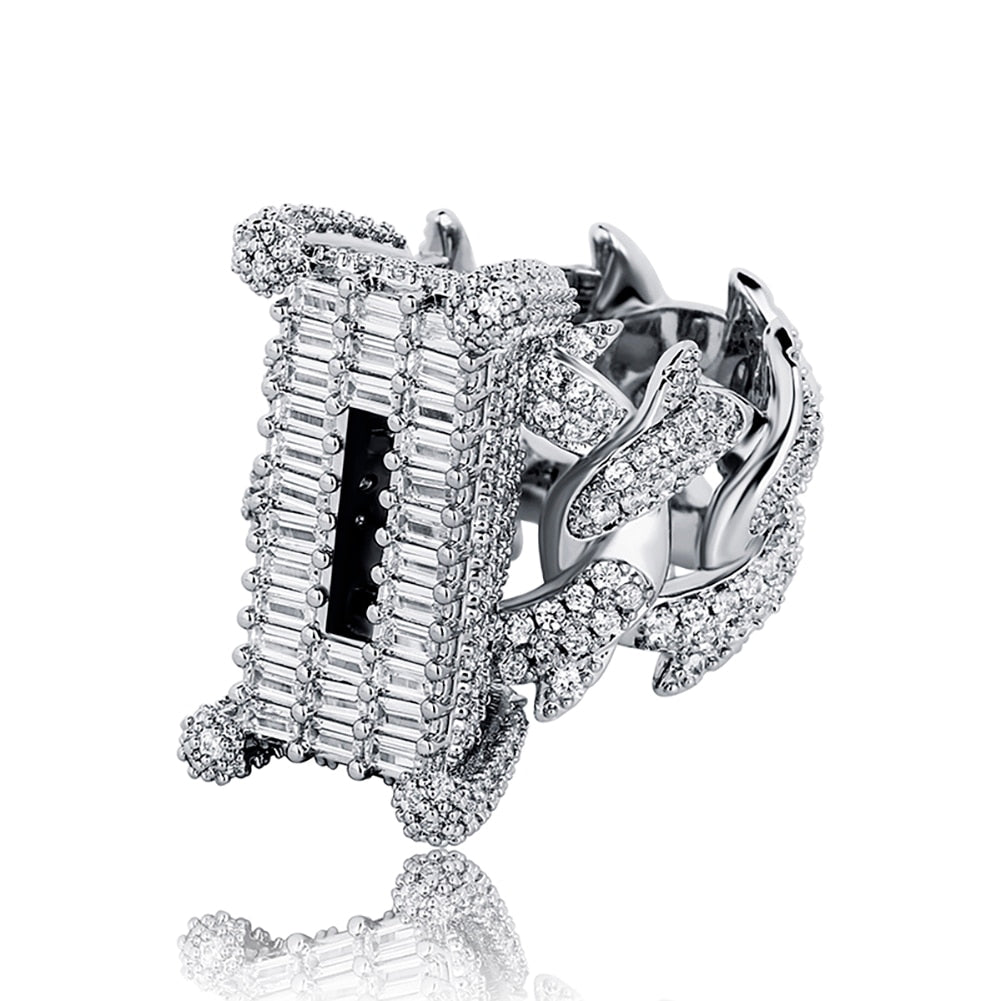 Luxury CZ Rings | Iced Out Ring | Rectangle Diamond Ring