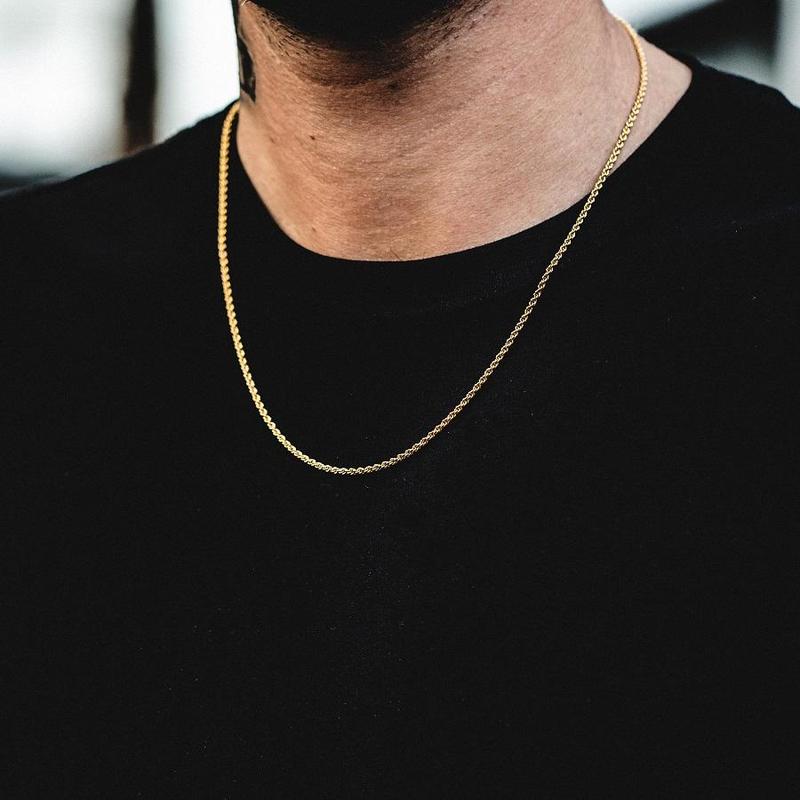 3mm Rope Chain | Gold Rope Chain | Gold Rope Chain 18k