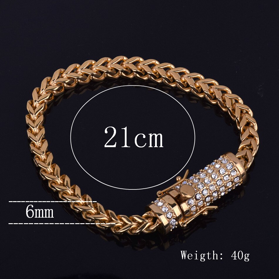 6mm | Franco Bracelet | Franco Gold Bracelet | Gold Franco Bracelets