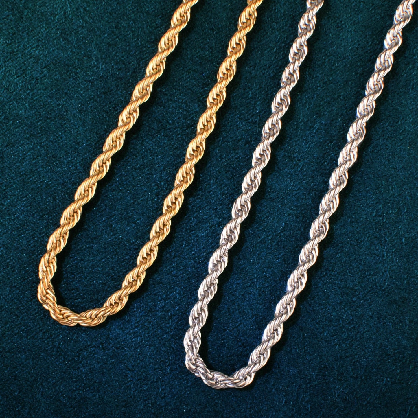 3mm Rope Chain | Black Rope Necklaces | Rope Chains