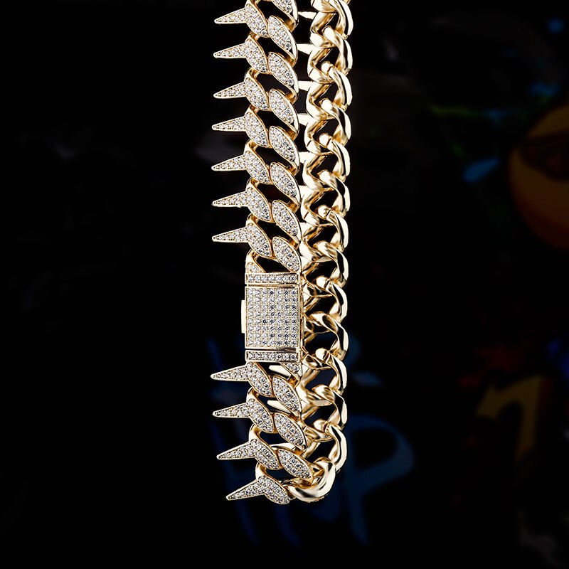 25mm | Cuban Link Mens Chains | Rapper Diamond Chains