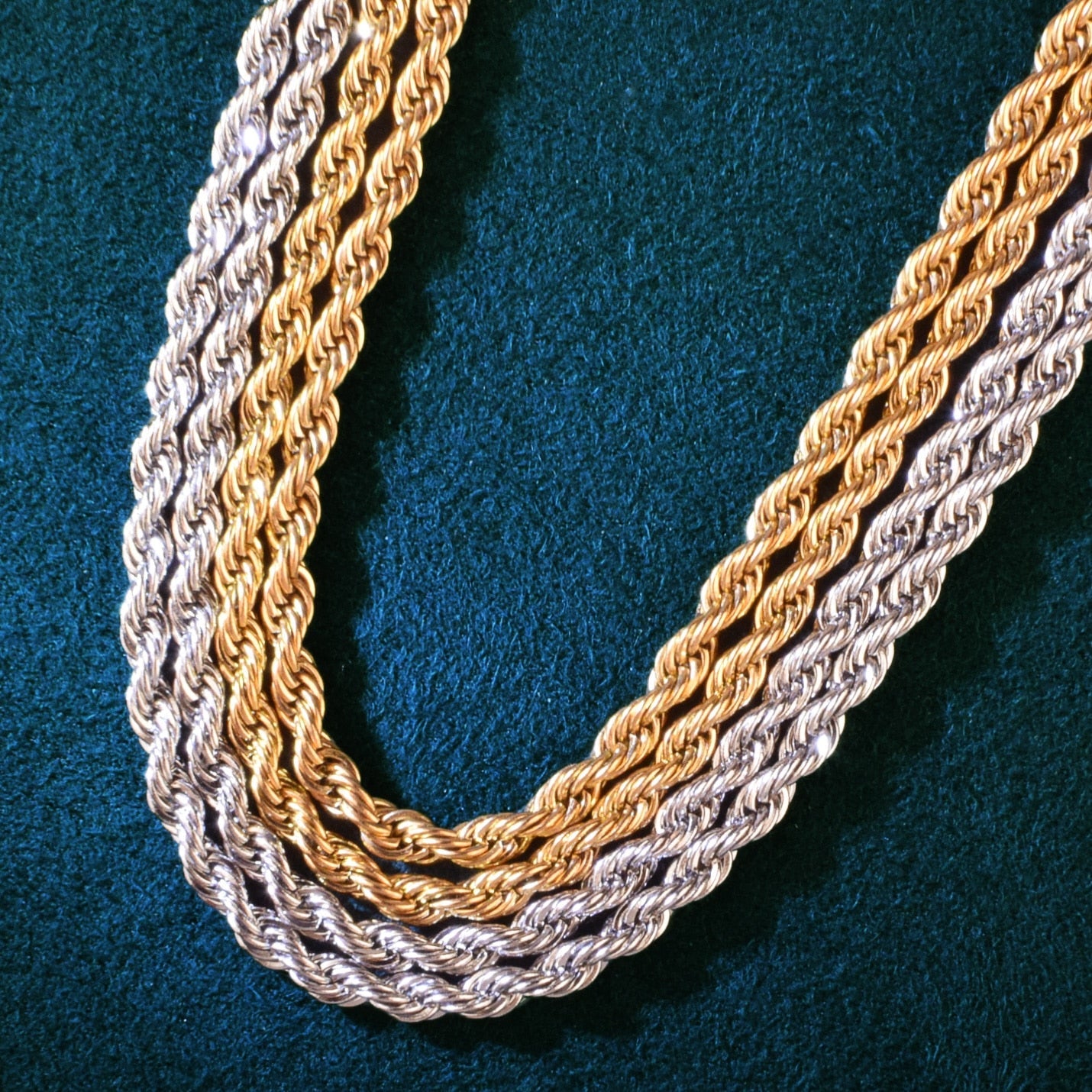 3mm Rope Chain | Black Rope Necklaces | Rope Chains