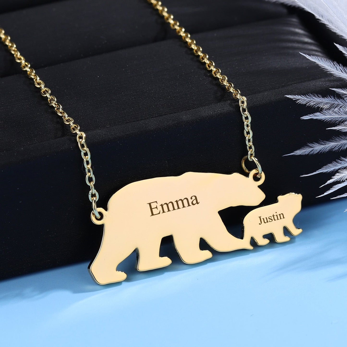 Engrave Elephant Necklace DN180-3