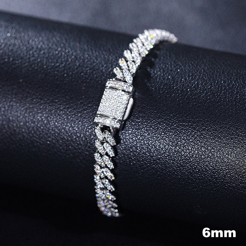 VVS Diamond Cuban Link Bracelet | Iced Out Bracelet Mens Real