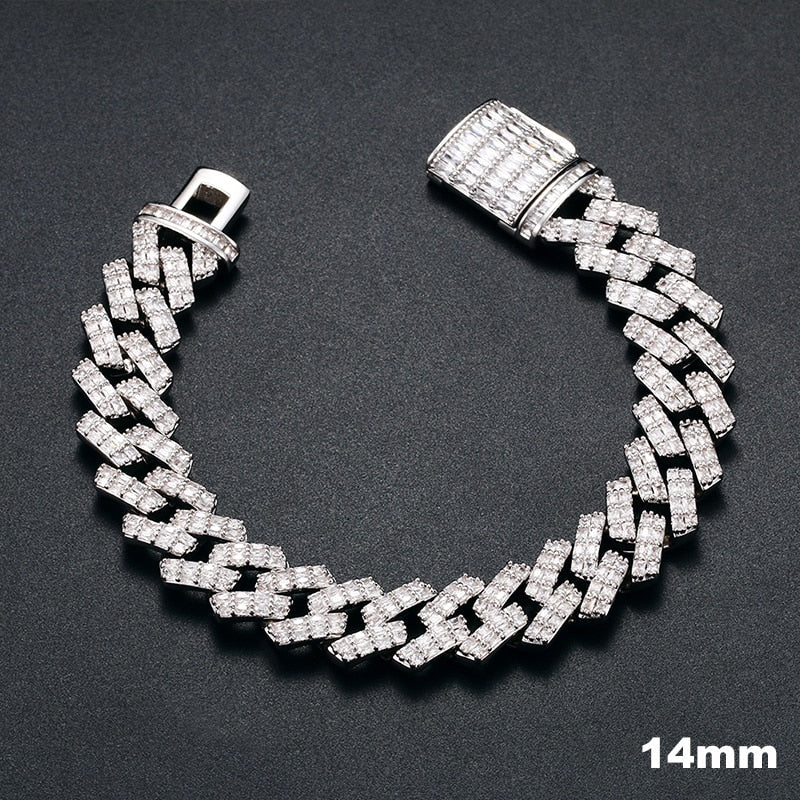 VVS Diamond Cuban Link Bracelet | Iced Out Bracelet Mens Real