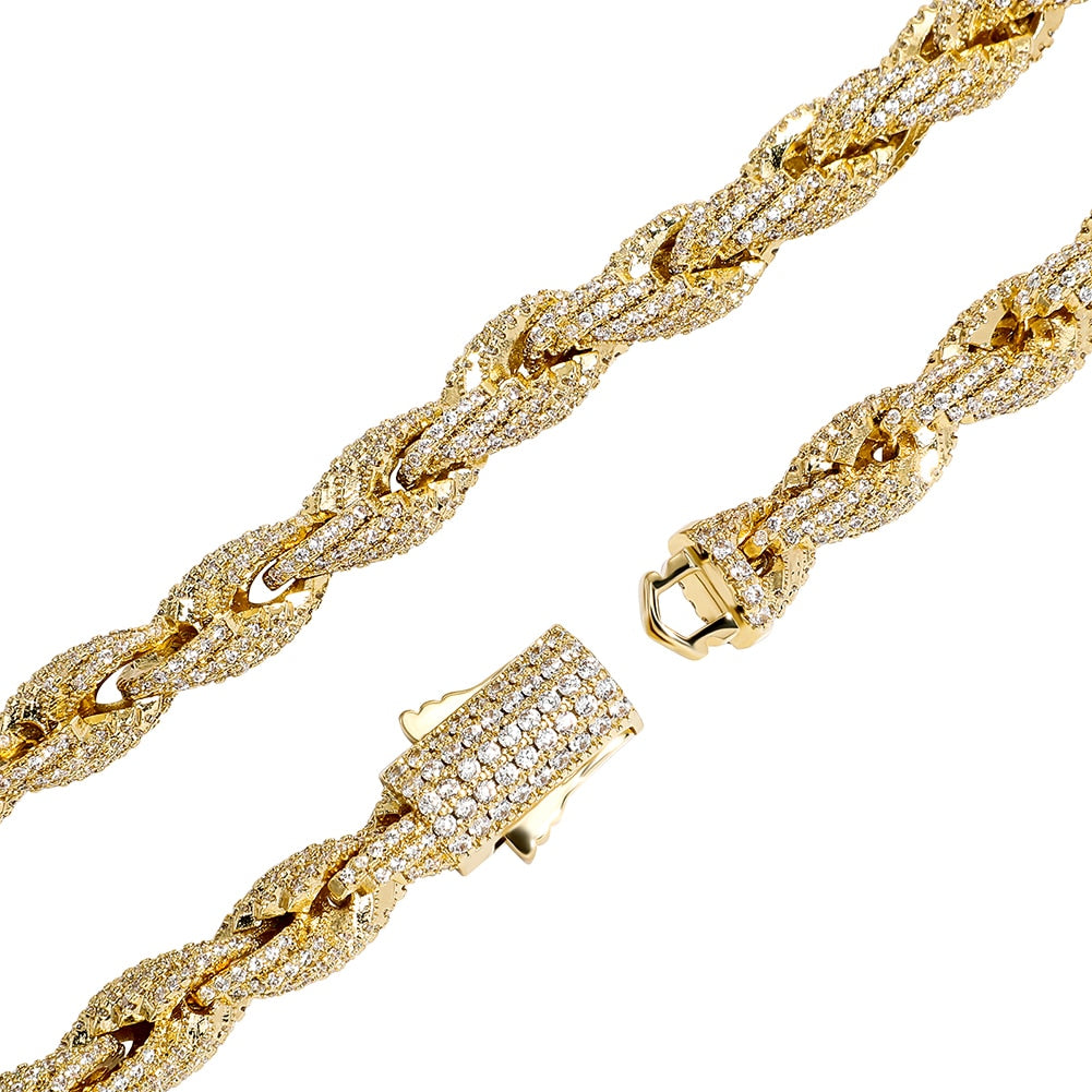 8mm Gold Rope Chain | Silver Rope Chain | Thick Rope Chain Gold