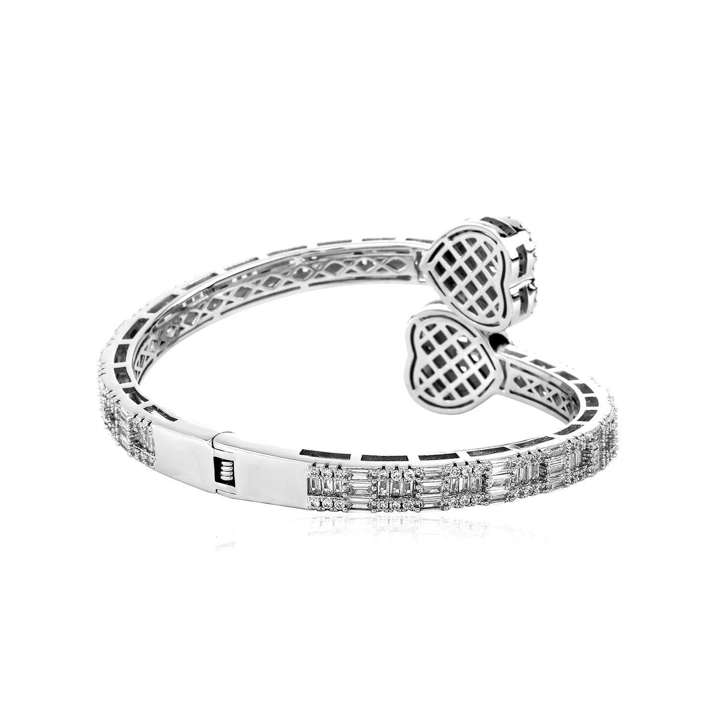 Heart Bangle Bracelet | Balgle Bracelets for Women | Silver Bangle Bracelets for Women