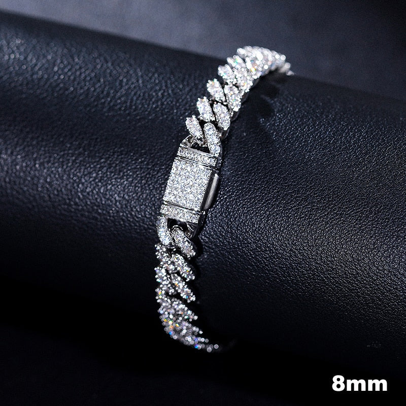 VVS Diamond Cuban Link Bracelet | Iced Out Bracelet Mens Real