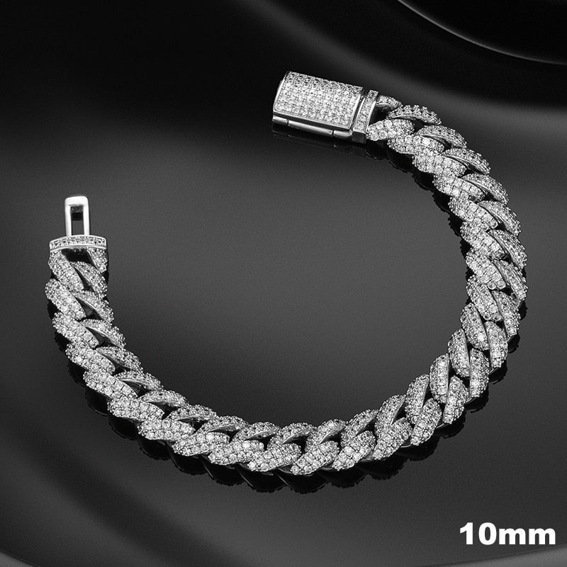 VVS Diamond Cuban Link Bracelet | Iced Out Bracelet Mens Real