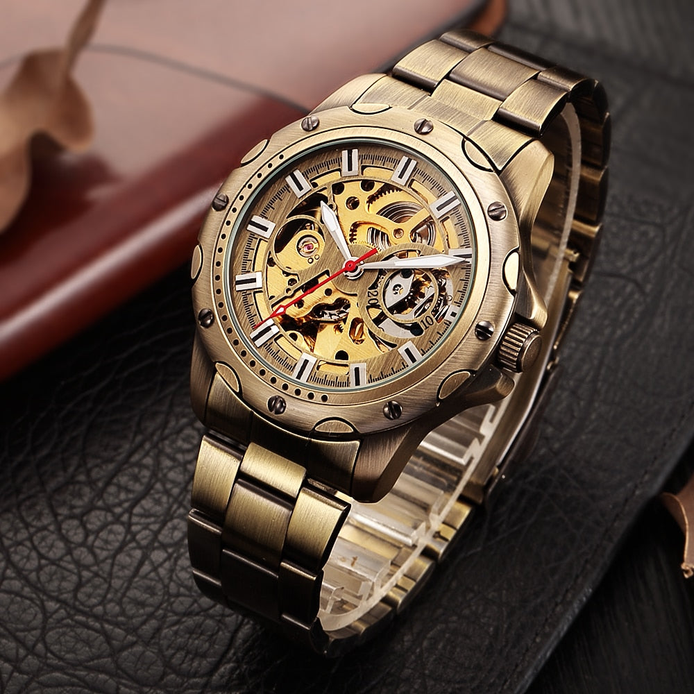 Steampunk Watch | Skeleton Watch | Men's Skeleton Watch