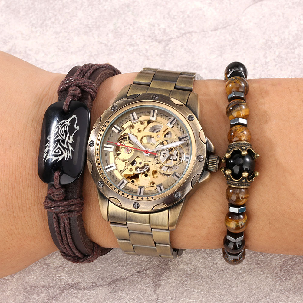 Steampunk Watch | Skeleton Watch | Men's Skeleton Watch